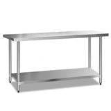 darrahopens Home & Garden > Kitchenware Cefito 610 x 1829mm Commercial Stainless Steel Kitchen Bench