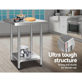 darrahopens Home & Garden > Kitchenware Cefito 762 x 762mm Commercial Stainless Steel Kitchen Bench