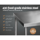 darrahopens Home & Garden > Kitchenware Cefito 762 x 762mm Commercial Stainless Steel Kitchen Bench