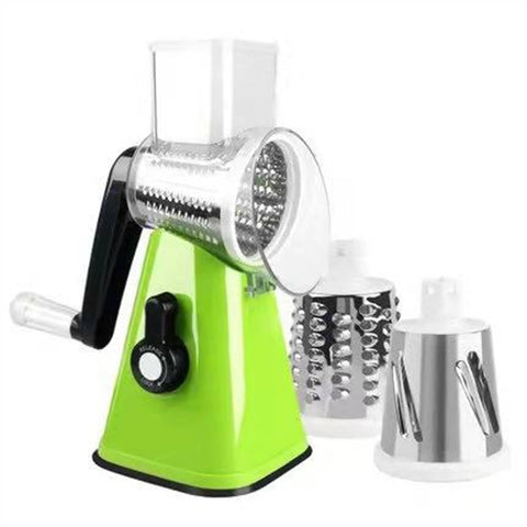 Darrahopens Home & Garden > Kitchenware Cookingstuff Multi Functional Vegetable Cutter Hand Drum Slicer Kitchen Artifact Green