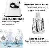 Darrahopens Home & Garden > Kitchenware Cookingstuff Multi Functional Vegetable Cutter Hand Drum Slicer Kitchen Artifact White