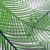 Darrahopens Home & Garden > Kitchenware Cotton Green Palm Leaves Oblong Table Cloth 150 x 230cm