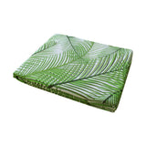 Darrahopens Home & Garden > Kitchenware Cotton Green Palm Leaves Oblong Table Cloth 150 x 230cm