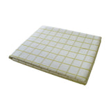 Darrahopens Home & Garden > Kitchenware Cotton Grid Checks Oblong Table Cloth Yellow 150 x 230cm