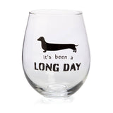 darrahopens Home & Garden > Kitchenware Dachshund Stemless Wine Glass