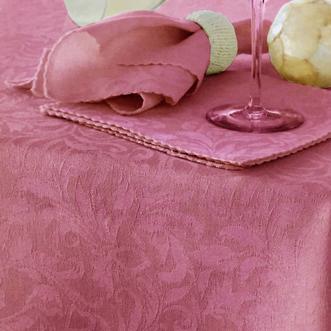 Darrahopens Home & Garden > Kitchenware Damask Embossed Tablecloth 160 x 260 cm Mauveglow