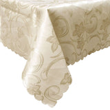 Darrahopens Home & Garden > Kitchenware Deco Cream Luxury Jacquard Tablecloth 150 x 270 cm