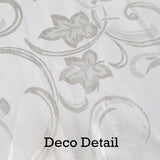 Darrahopens Home & Garden > Kitchenware Deco White Luxury Jacquard Tablecloth 150 x 220 cm