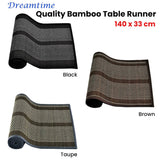 Darrahopens Home & Garden > Kitchenware Dreamtime Bamboo Table Runner 140 x 33cm Taupe