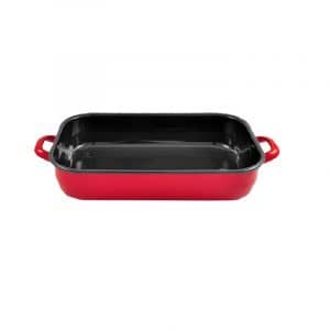 Darrahopens Home & Garden > Kitchenware Enam Baking Dish 3.4Lt Red