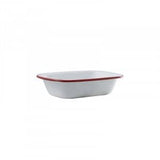 Darrahopens Home & Garden > Kitchenware Enam Pie Dish 20cm RED Rim