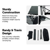 darrahopens Home & Garden > Kitchenware Folding Collapsible Camping Table Caravan RV Heavy Duty Steel & Aluminium