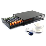 Darrahopens Home & Garden > Kitchenware GOMINIMO Coffee Pod Holder Drawer Storage with Vertuoline Stores 40 Pods (Black) GO-CPH-100-YY