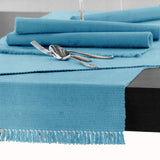 Darrahopens Home & Garden > Kitchenware Hoydu Cotton Ribbed Table Runner 45cm x 150cm - SKY BLUE