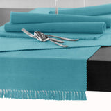 Darrahopens Home & Garden > Kitchenware Hoydu Cotton Ribbed Table Runner 45cm x 200cm - AQUA