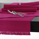 Darrahopens Home & Garden > Kitchenware Hoydu Cotton Ribbed Table Runner 45cm x 200cm - FUSCHIA