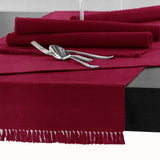 Darrahopens Home & Garden > Kitchenware Hoydu Cotton Ribbed Table Runner 45cm x 200cm - PERSIAN RED