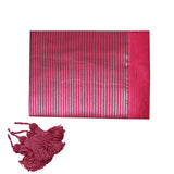 Darrahopens Home & Garden > Kitchenware Hoydu Stera Stripe Organza Square Tablecloth Fuschia 130x130cm