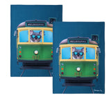 Darrahopens Home & Garden > Kitchenware IDC Homewares Set of 2 Christopher Vine Design Tea Towels Melbourne