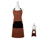 Darrahopens Home & Garden > Kitchenware J Elliot Home Selby Cotton Apron 83 x 68 cm Ginger & Black