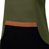 Darrahopens Home & Garden > Kitchenware J Elliot Home Selby Cotton Apron 83 x 68 cm Olive & Black