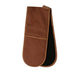 Darrahopens Home & Garden > Kitchenware J Elliot Home Selby Cotton Double Oven Mitt Glove 17 x 82 cm Ginger & Black