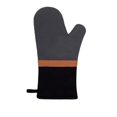 Darrahopens Home & Garden > Kitchenware J Elliot Home Selby Cotton Oven Mitt 34 x 15 cm Charcoal & Black