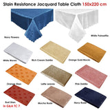 Darrahopens Home & Garden > Kitchenware Jacquard Table Cloth Rust Stars 150 x 220 cm