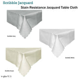 Darrahopens Home & Garden > Kitchenware Jacquard Table Cloth Scribble Grey 135 x 180 cm