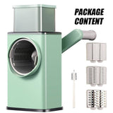 Darrahopens Home & Garden > Kitchenware Kitchen Vegetable Food Manual Rotary Drum Grater Chopper Slicer Fruit Cutter