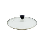 darrahopens Home & Garden > Kitchenware KOMAN 26cm Stainless Steel Glass Lid with Bakelite Handle