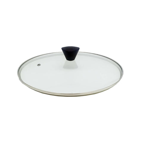 darrahopens Home & Garden > Kitchenware KOMAN 28cm Stainless Steel Glass Lid with Bakelite Handle