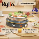 Darrahopens Home & Garden > Kitchenware Kylin Electric 1500W Hotpot with Stainless Steel Inner Pot 4L AU-K2011