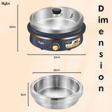 Darrahopens Home & Garden > Kitchenware Kylin Electric 1500W Hotpot with Stainless Steel Inner Pot 4L AU-K2011