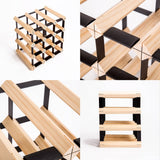 darrahopens Home & Garden > Kitchenware La Bella 12 Bottle Timber Wine Rack Storage Cellar Organiser