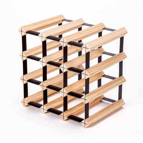 darrahopens Home & Garden > Kitchenware La Bella 12 Bottle Timber Wine Rack Storage Cellar Organiser