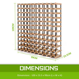darrahopens Home & Garden > Kitchenware La Bella 120 Bottle Timber Wine Rack Storage Cellar Organiser