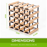 darrahopens Home & Garden > Kitchenware La Bella 20 Bottle Timber Wine Rack Storage Cellar Organiser