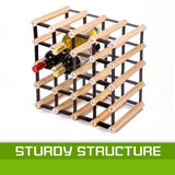 darrahopens Home & Garden > Kitchenware La Bella 20 Bottle Timber Wine Rack Storage Cellar Organiser