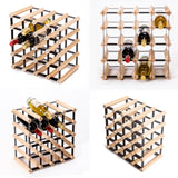 darrahopens Home & Garden > Kitchenware La Bella 20 Bottle Timber Wine Rack Storage Cellar Organiser