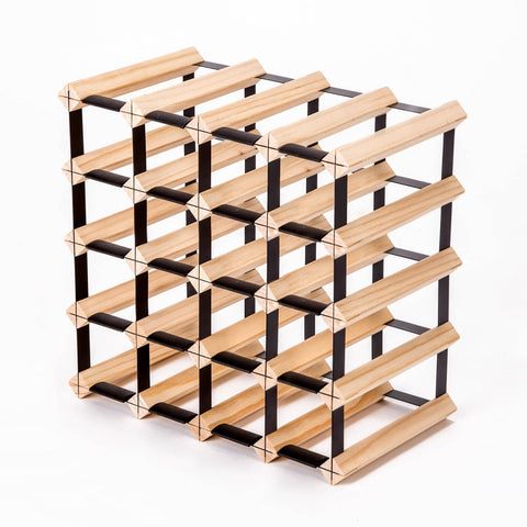 darrahopens Home & Garden > Kitchenware La Bella 20 Bottle Timber Wine Rack Storage Cellar Organiser