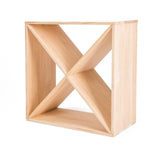 darrahopens Home & Garden > Kitchenware La Bella 24 Bottle Timber Criss Cross Wine Rack Storage Cellar Organiser