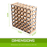darrahopens Home & Garden > Kitchenware La Bella 42 Bottle Timber Wine Rack Storage Cellar Organiser