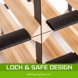 darrahopens Home & Garden > Kitchenware La Bella 42 Bottle Timber Wine Rack Storage Cellar Organiser