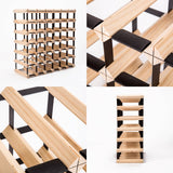 darrahopens Home & Garden > Kitchenware La Bella 42 Bottle Timber Wine Rack Storage Cellar Organiser