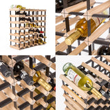 darrahopens Home & Garden > Kitchenware La Bella 42 Bottle Timber Wine Rack Storage Cellar Organiser