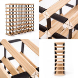 darrahopens Home & Garden > Kitchenware La Bella 72 Bottle Timber Wine Rack Storage Cellar Organiser