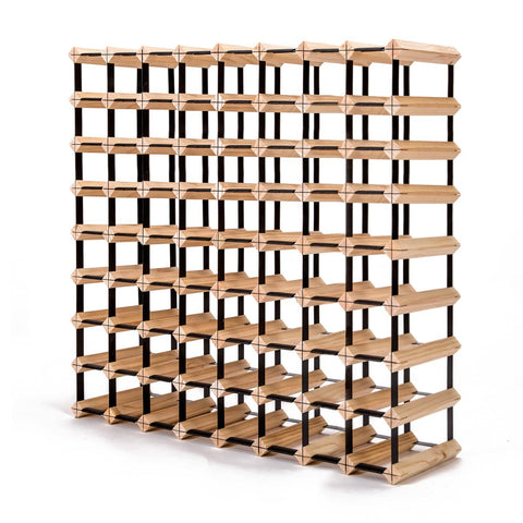 darrahopens Home & Garden > Kitchenware La Bella 72 Bottle Timber Wine Rack Storage Cellar Organiser