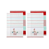 Darrahopens Home & Garden > Kitchenware Ladelle Australiana Aussie Animal Kangaroo Christmas Set of 4 Cotton Kitchen Towels