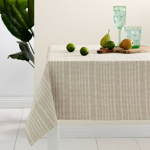 Darrahopens Home & Garden > Kitchenware Ladelle Beige Eco Cotton Rich Tablecloth 150 x 225 cm